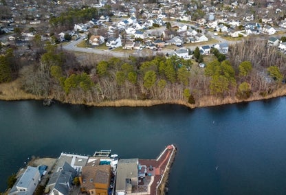 Arial image of Brick, NJ waterfront