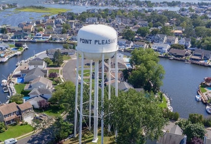 Point Pleasant water tower and neighborhoods