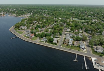 Tom's River community, aerial view
